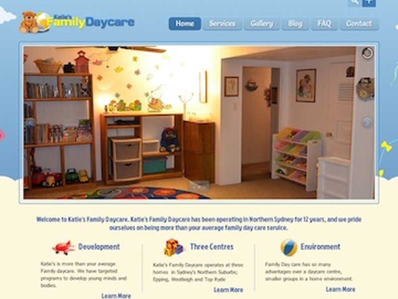 Katie's Family Daycare website